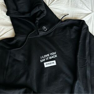 NWT Lonely Ghost “I Love You Say It Back (ILYSIB)”Hoodie
